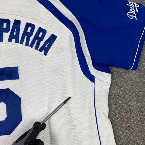 Vintage Nomar Garciaparra Los Angeles Dodgers Jersey Men's XL Nike Baseball MLB - Picture 11 of 14